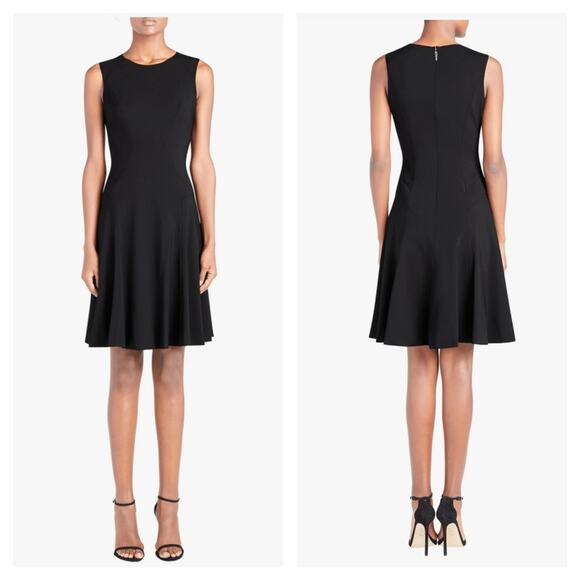 Prabal Gurung Crewneck Fit and Flare Dress - Picture 1 of 9